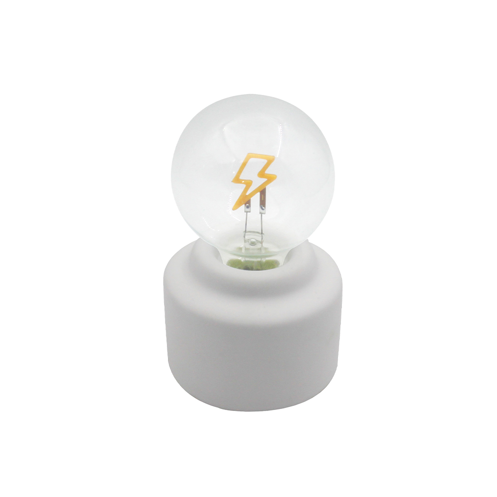 LED الأسمنت قاعدة زجاجة مصباح الفم