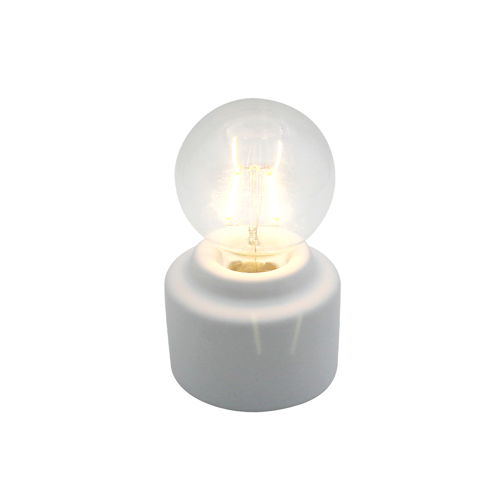 LED الأسمنت قاعدة زجاجة مصباح الفم