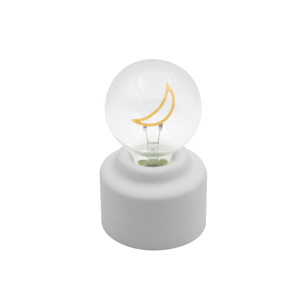 LED الأسمنت قاعدة زجاجة مصباح الفم