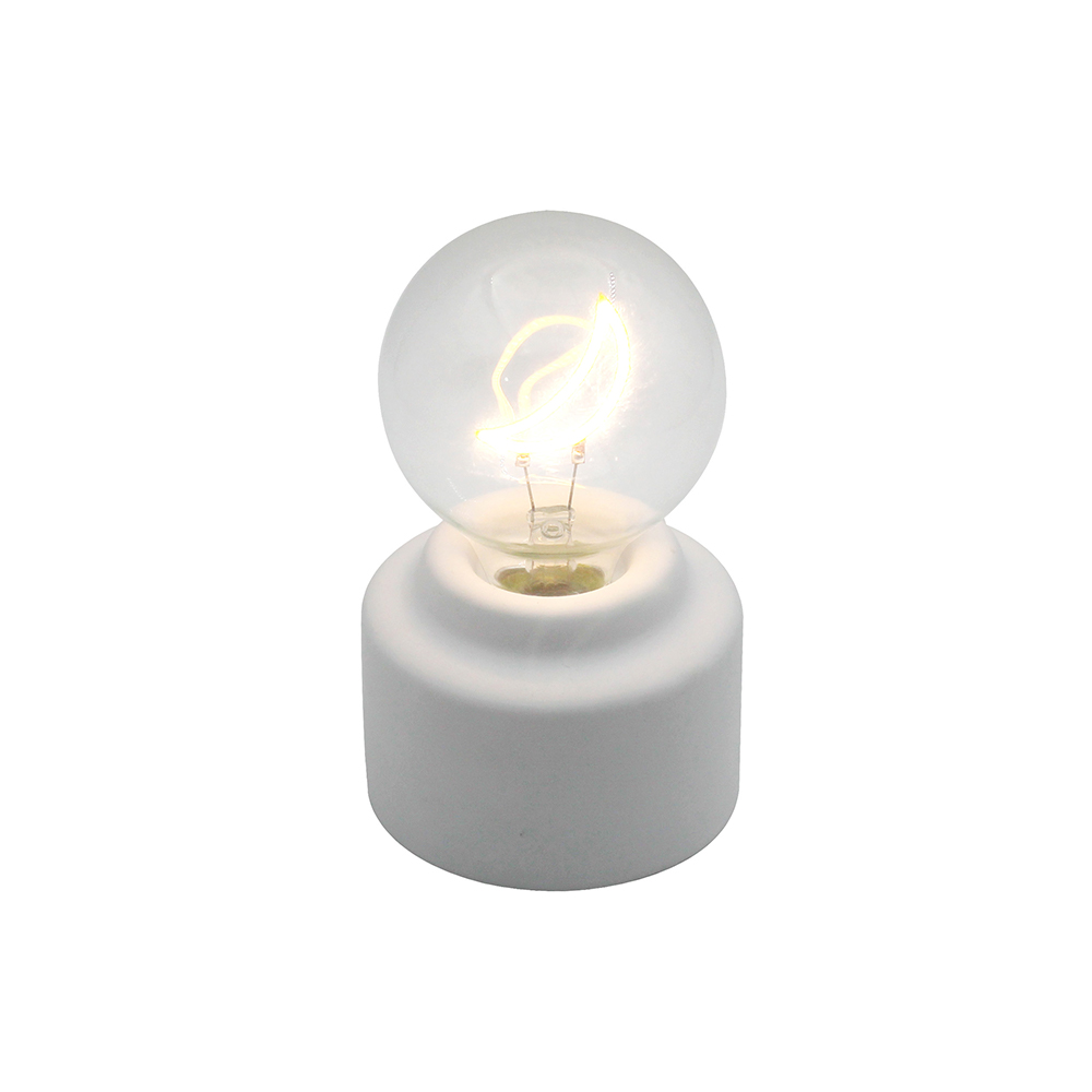 LED الأسمنت قاعدة زجاجة مصباح الفم