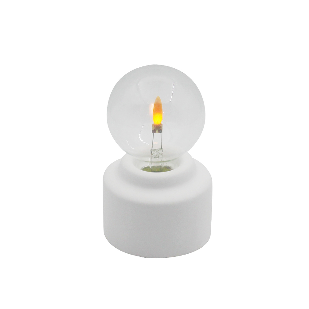 LED الأسمنت قاعدة زجاجة مصباح الفم