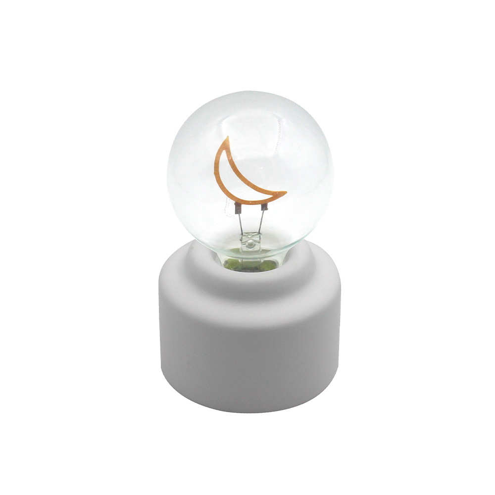 LED الأسمنت قاعدة زجاجة مصباح الفم